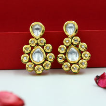 White Kundan Earring 6325-1225