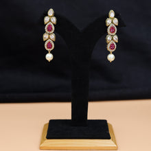 Round Neck Polki Necklace Set 10990-21