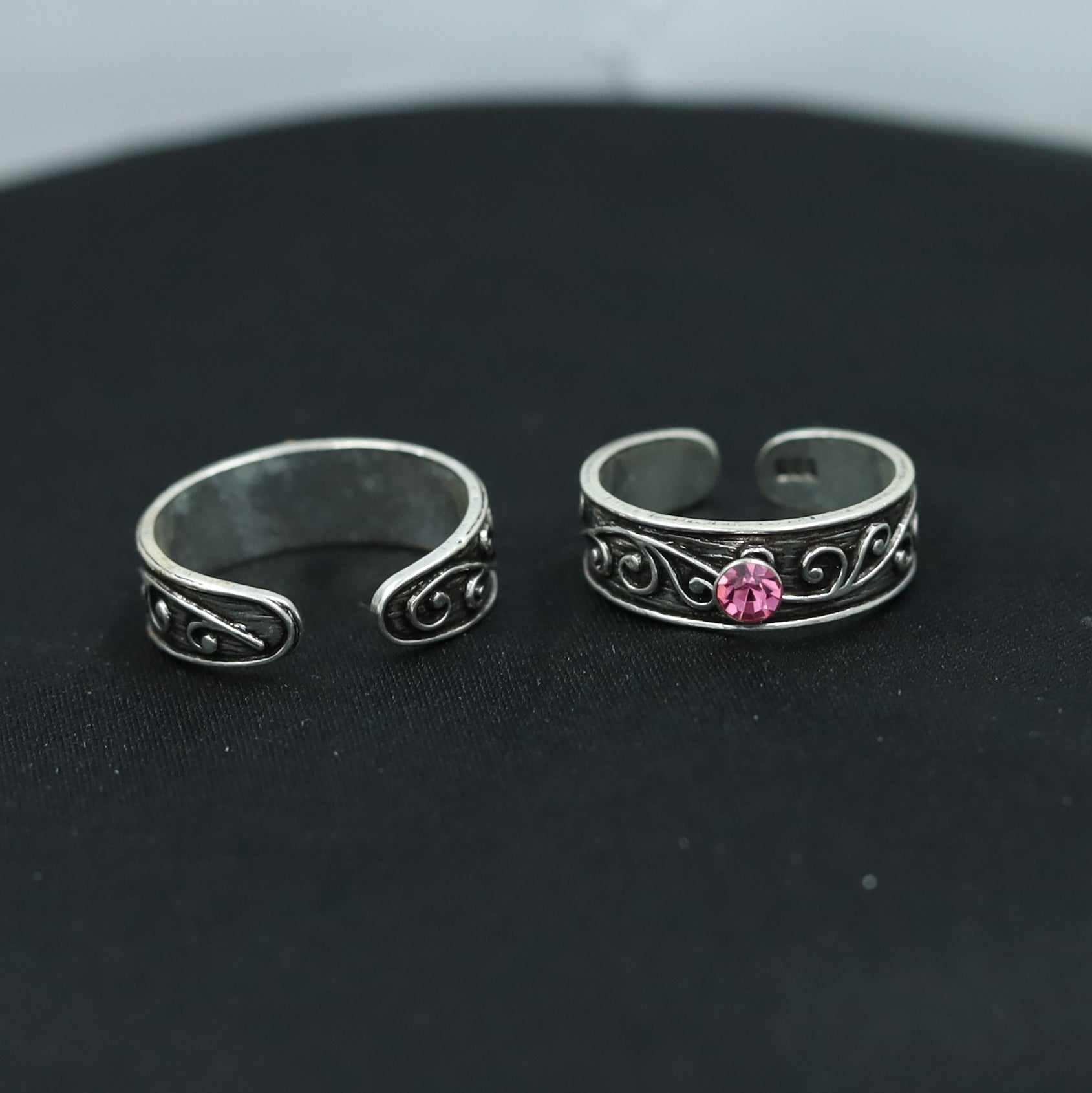 925 Hallmark Pink Toe Ring 7035-1289