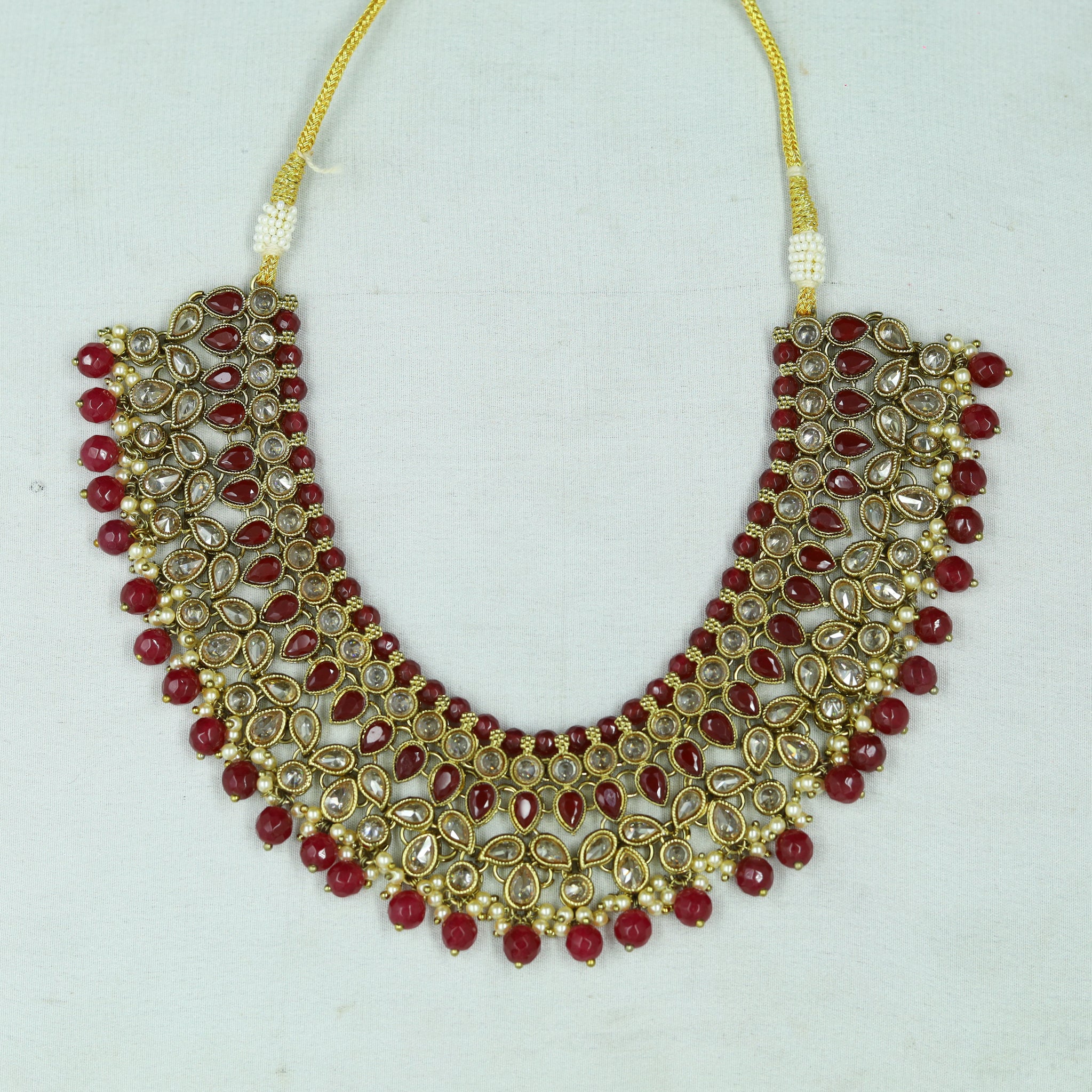 Ruby Antique Necklace Set 18145-5327