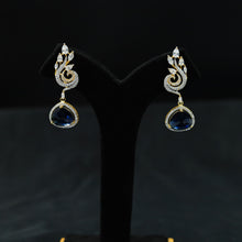 Blue Zircon/AD Earring 9169-366