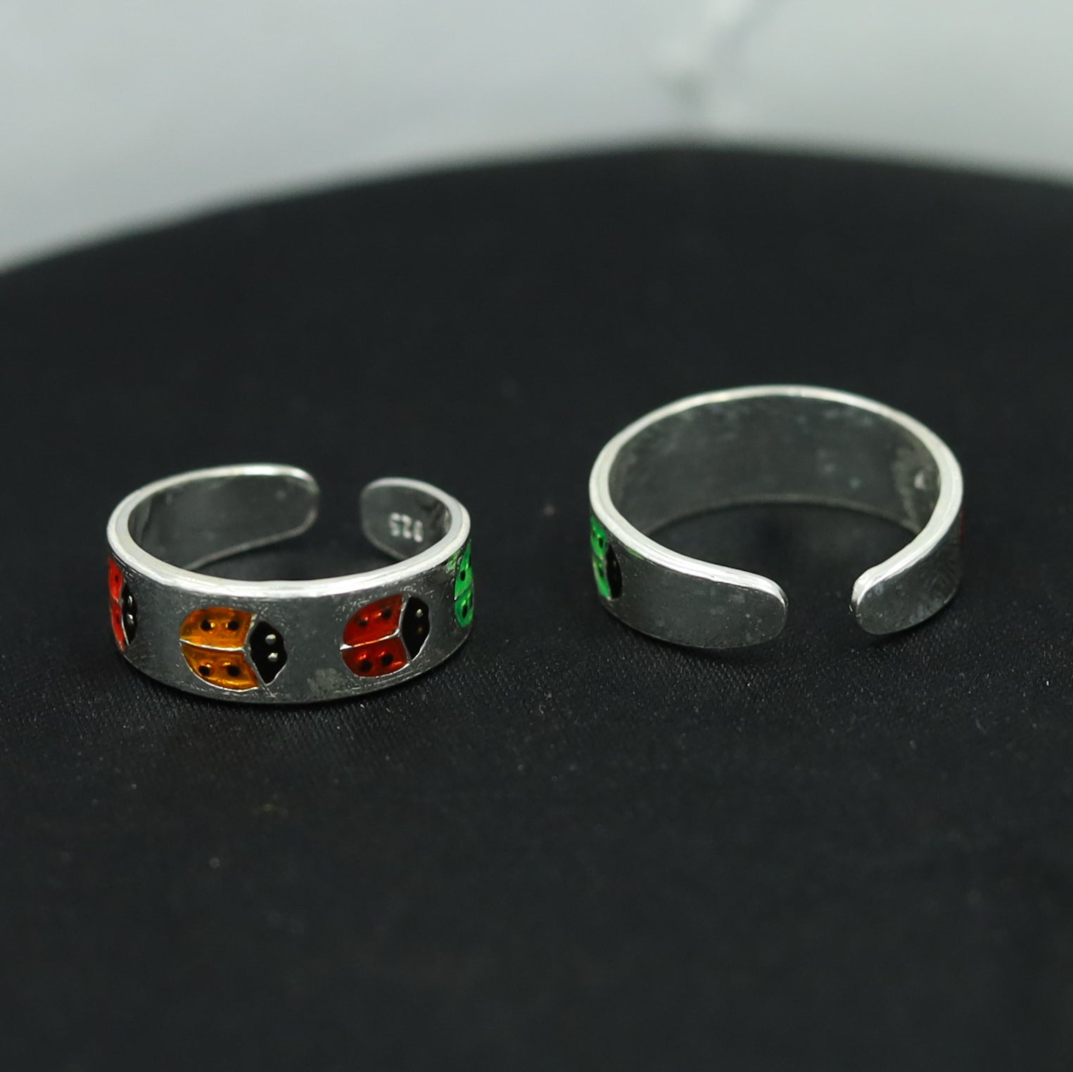 Multi 925 Hallmarked Pure Silver Toe Ring 17262-4410