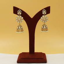 Jhumki Moissanite Kundan Earring 21423-96