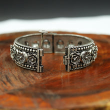 Silver Oxidized Bangles/Kada 7712-82