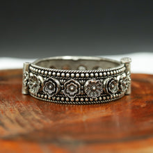 Silver Oxidized Bangles/Kada 7712-82