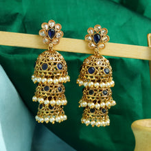 Blue Gold Look Earring 9759-4842