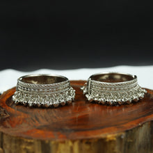 Silver Oxidized Bangles/Kada 7589-82