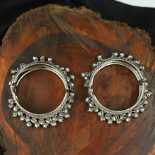 Silver Oxidized Bangles/Kada 7589-82