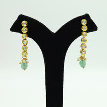 Green Kundan Earring 9411-4217