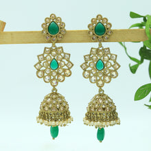 Green Antique Earrings 7682-1312