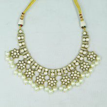 Round Neck Polki Necklace Set 11849-21