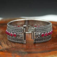 Silver Oxidized Bangles/Kada 1341-31