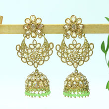 Mint Green Antique Earrings