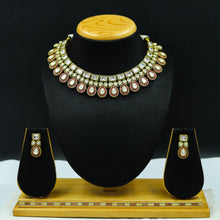 Round Neck Polki Necklace Set 11845-21