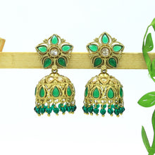Green Antique Earrings 19803-6987