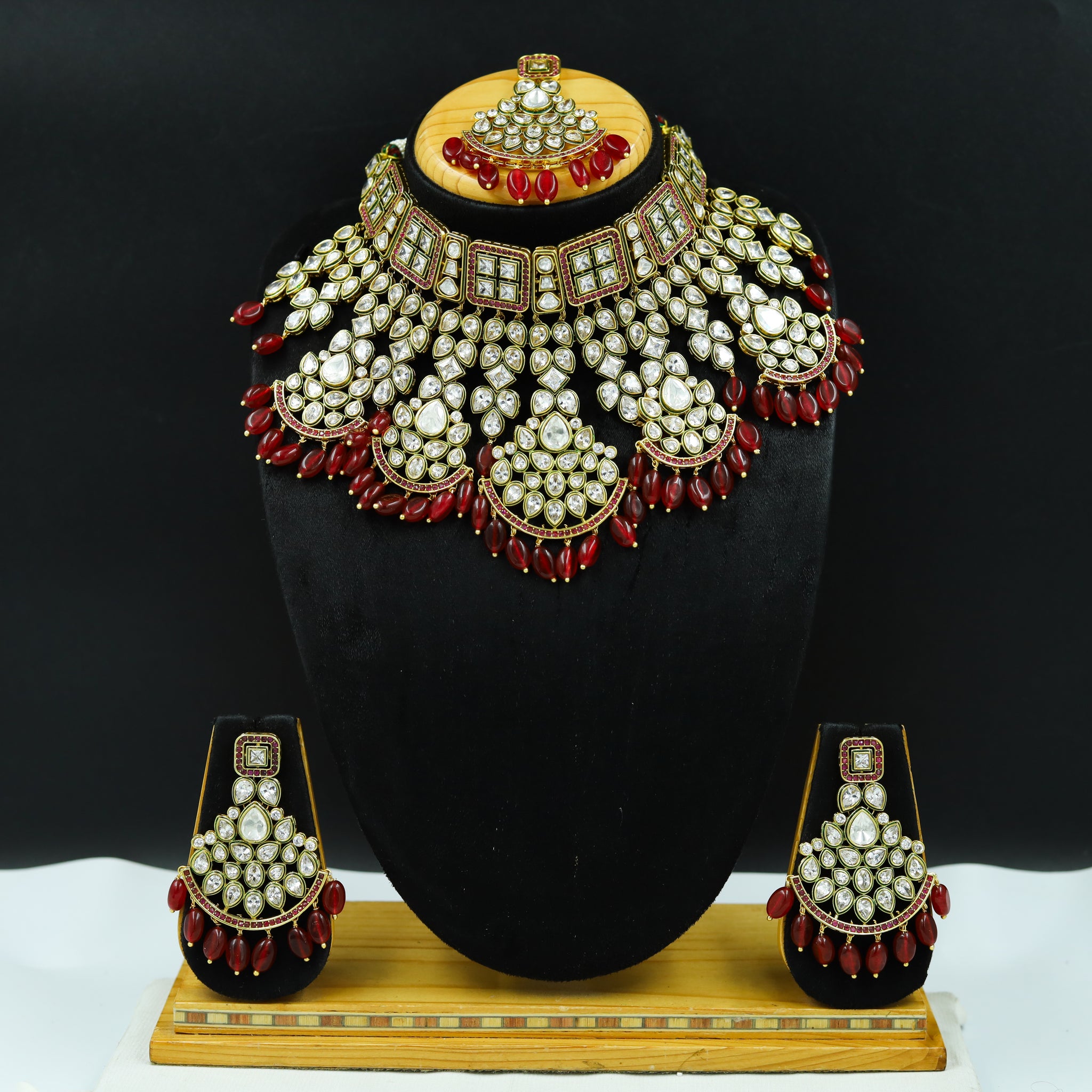 Choker Polki Necklace Set 11850-21