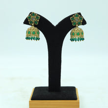 Green Antique Earrings 19803-6987
