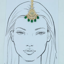 Gold Maang Tikka 15706-28