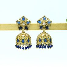 Blue Kundan Earrings 19801-6985