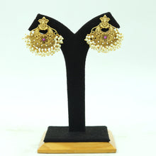 Ruby Green Temple Necklace Set