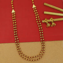 2 Line Gold Plated Beads Mala Set 16340-21