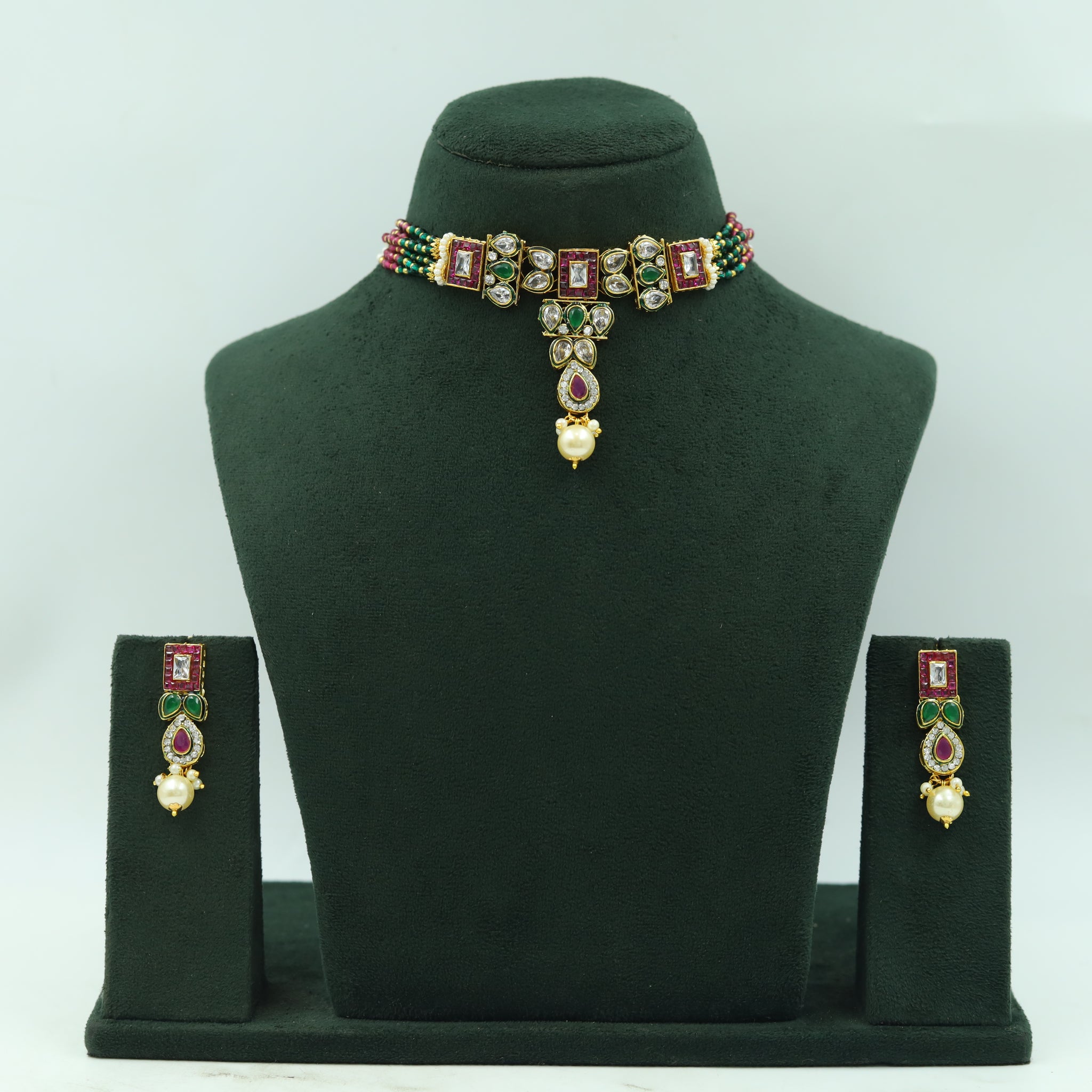 Choker Polki Necklace Set 5764-21