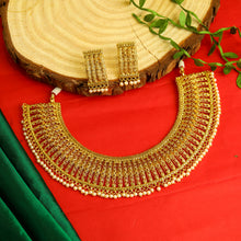 Gold Polish Round Necklace Set 3657-35925