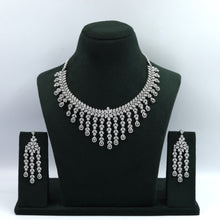 Round Neck Zircon/AD Necklace Set 8560-08