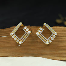 Gold Zircon/AD Earring 4640-8705