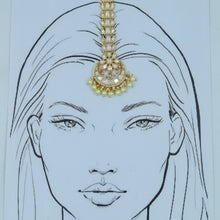 Gold Maang Tikka 15707-28