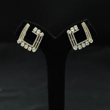 Gold Zircon/AD Earring 4640-8705