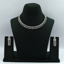 Round Neck Zircon/AD Necklace Set 15325-69