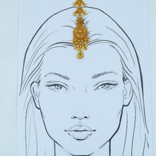 Antique Gold Maang Tikka 15664-28