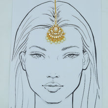 Gold Maang Tikka 15709-28