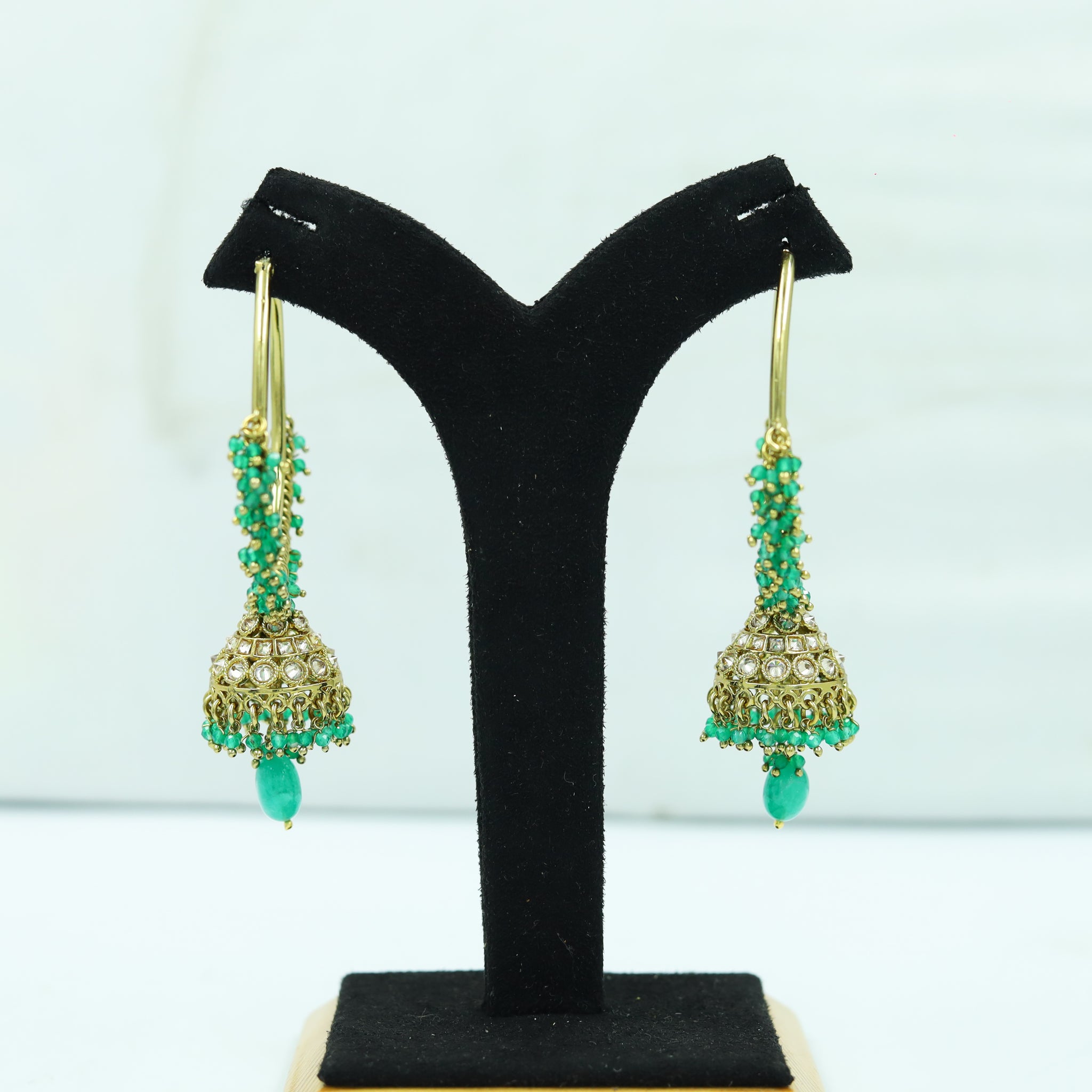 Green Antique Earrings 9598-4528