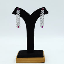 Round Neck Zircon/AD Necklace Set 15356-69