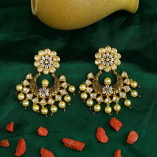 Black Kundan Meenakari Earring 8770-2813