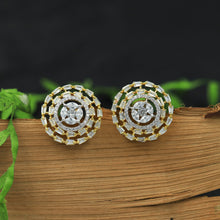 Gold Zircon/AD Earring 93194086