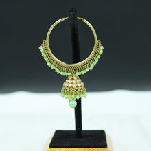 Mint Green Antique Jhumki 9598-4529