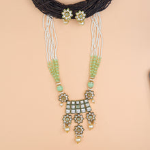 Medium Size Polki Pendant Set 10980-21