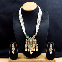 Medium Size Polki Pendant Set 10977-21