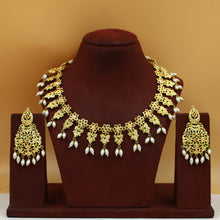 Ruby Green Jadau Necklace Set