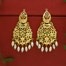 Ruby Green Jadau Necklace Set