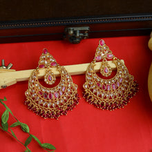 Ruby Gold Look Earring 12902-9512
