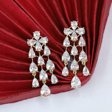 2 Line Layered Zircon/AD Necklace Set 19380-69