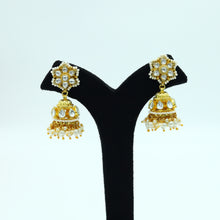 White Kundan Earring 8034-1827