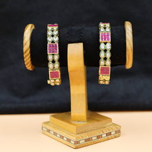 Ruby Color Polki Bangles/Kada 19302-6484