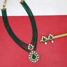 Long Neck Kundan Necklace Set 19794-69