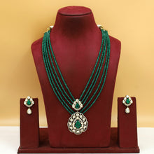 Long Neck Kundan Necklace Set 19794-69