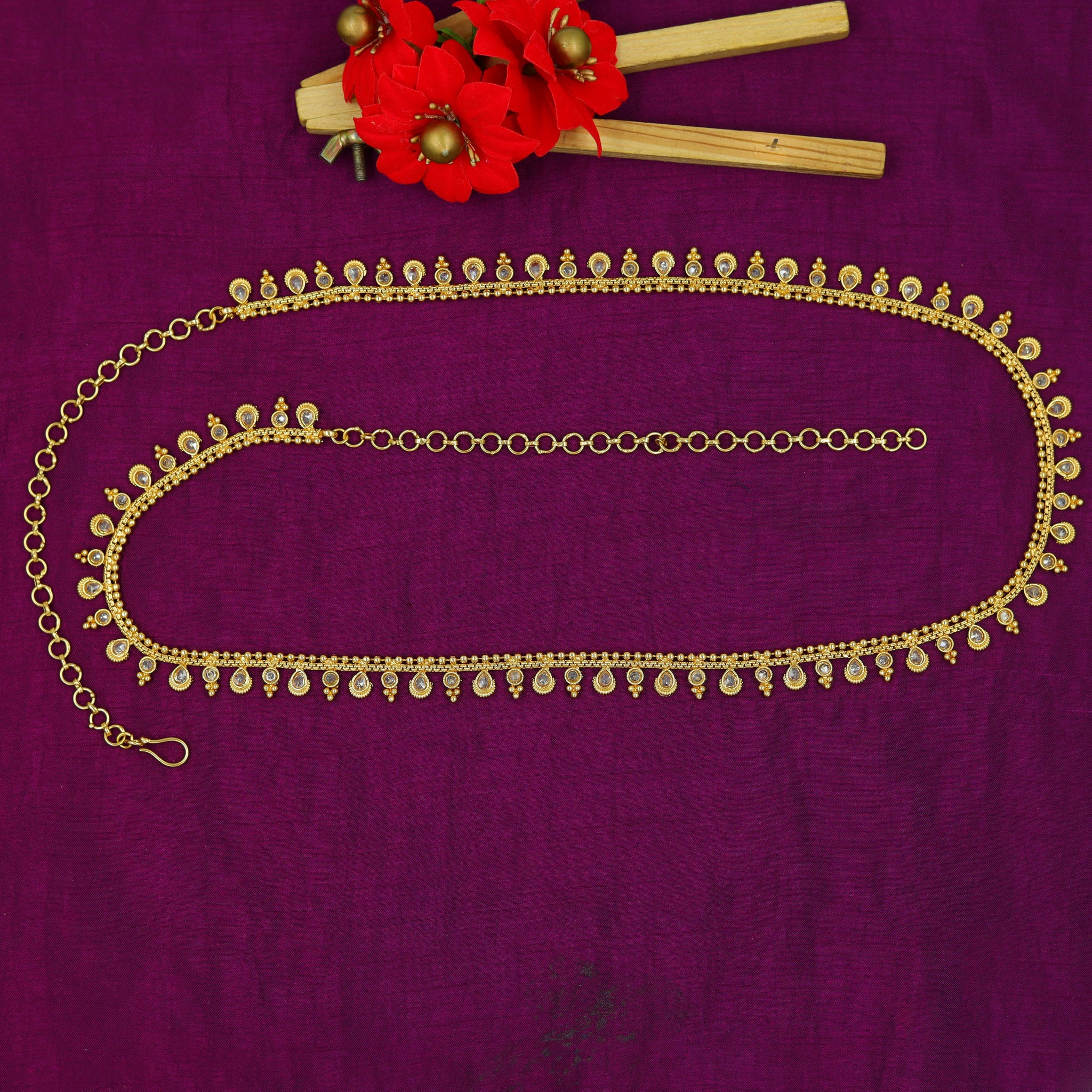 Gold Plated Kamarband 15725-28